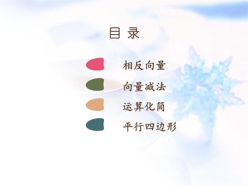 高中数学人教B版必修四 2.1.3 向量的减法 课件（19张）04