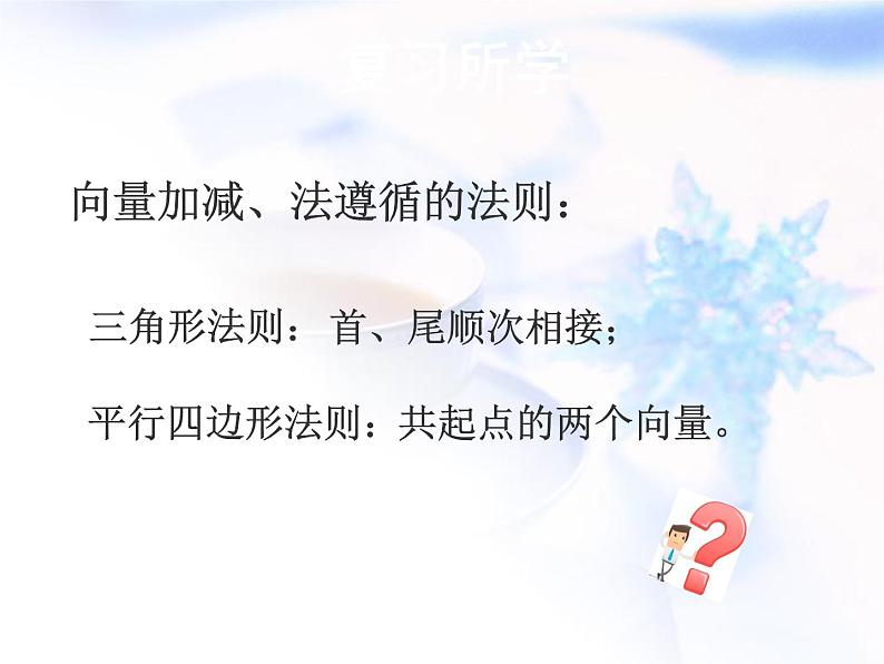 高中数学人教B版必修四 2.1.4 数乘向量 课件（15 张）第2页
