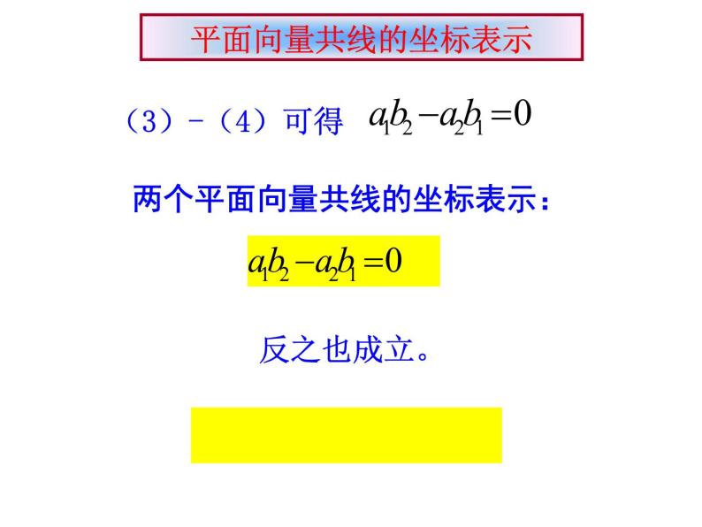 高中数学人教B版必修四 2.2.3 用平面向量坐标表示向量共线条件 课件（13张）06