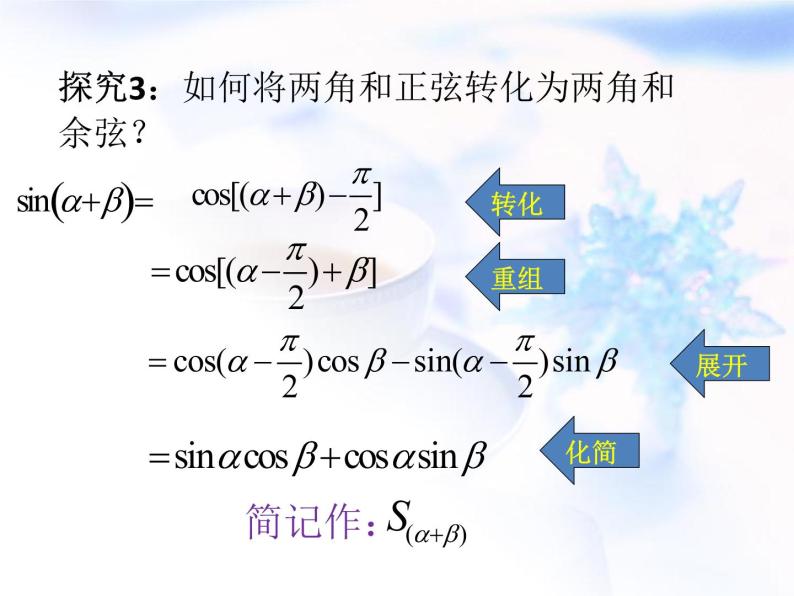 高中数学人教B版必修四 3.1.2 两角和与差的正弦 课件（16张）06