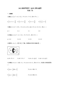 2022届高考数学一轮复习集合题型专练（4)