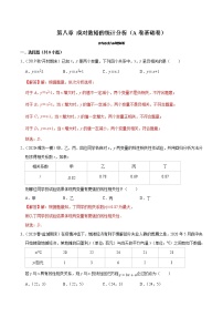 高中数学人教A版 (2019)选择性必修 第三册8.1 成对数据的相关关系课后复习题