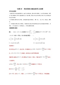 2021新高考 数学通关秘籍 专题09 利用图象求解函数零点问题 同步练习