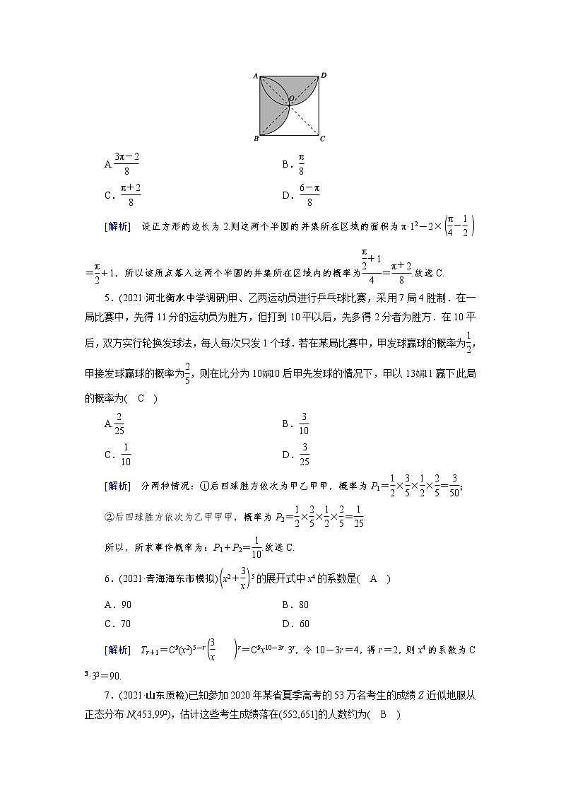 2022版新高考数学人教版一轮练习：第九章　计数原理、概率、随机变量及其分布第2页