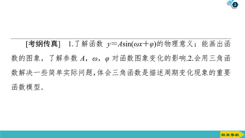 2022版高考数学一轮复习PPT课件：函数y＝Asin(ωx＋φ)的图象02