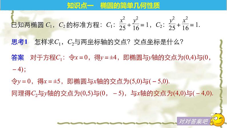 高中数学人教B版选修1-1 第二章 2．1.2　椭圆的几何性质  课件（49张）05