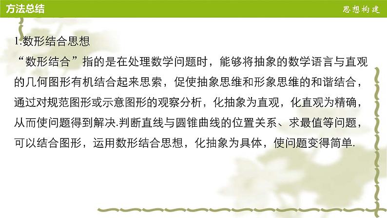 高中数学人教B版选修1-1 第2章 圆锥曲线与方程章末复习提升  课件（27张）05