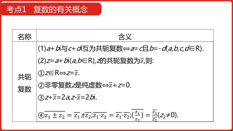 2022高三数学（理科）（全国版）一轮复习课件：第16章 数系的扩充与复数的引入08