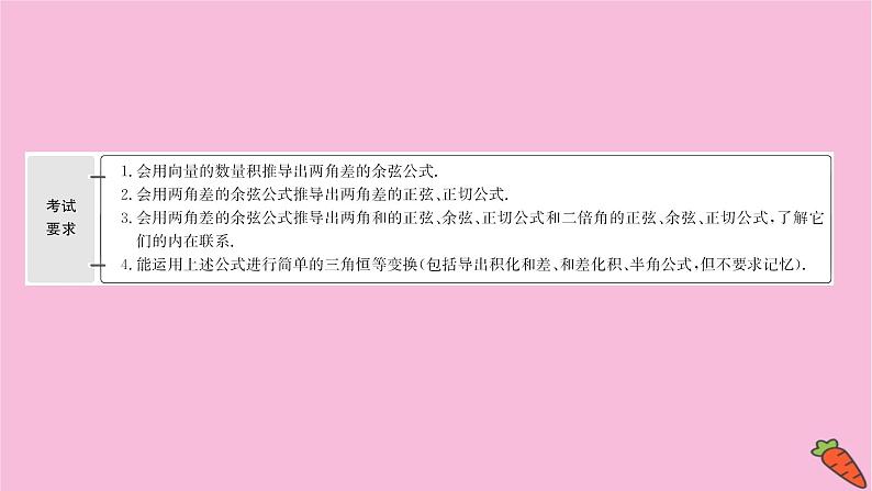 2022版高考苏教版数学（江苏专用）一轮课件：第四章 第三节 三角恒等变换02