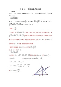 专题24 利用向量的形解题-2022年高考数学优拔尖必刷压轴题（选择题、填空题）（新高考地区专用）