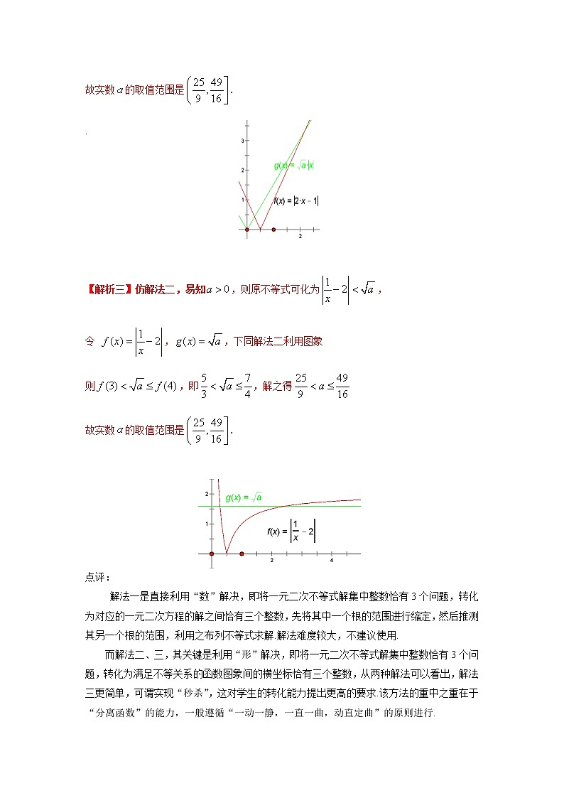 专题49 （一元二次）不等式整数解的个数-2022年高考数学优拔尖必刷压轴题（选择题、填空题）（新高考地区专用）02