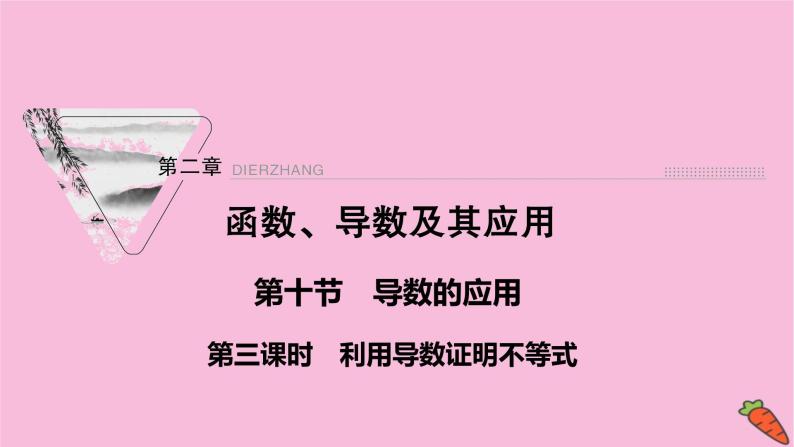 2022届新高考数学人教版一轮课件：第二章 第十节　导数的应用第3课时01