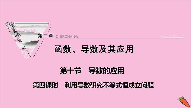 2022届新高考数学人教版一轮课件：第二章 第十节　导数的应用第4课时第1页