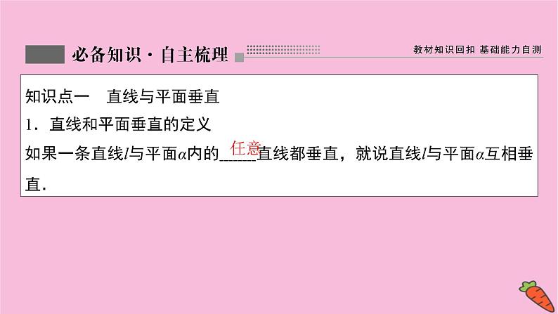 2022届新高考数学人教版一轮课件：第七章 第五节　直线、平面垂直的判定及其性质03