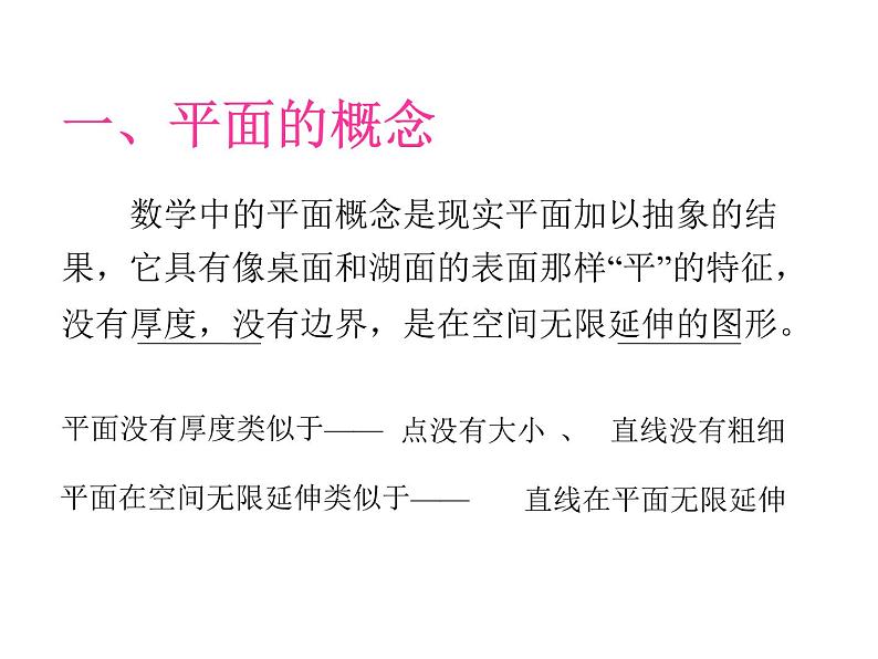 沪教版（上海）数学高三上册-14.1 平面及其基本性质（课件）第4页