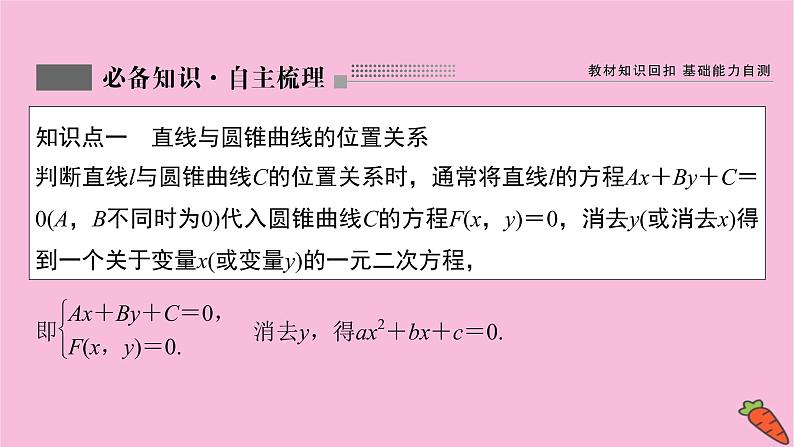 2022届新高考数学人教版一轮课件：第八章 第八节　圆锥曲线的综合问题第1课时第3页