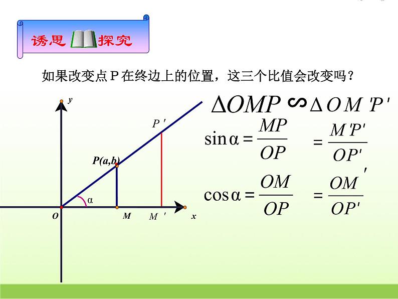 高中数学北师大版必修四 1.4.1 任意角的正弦函数、余弦函数的定义 课件（15张）第6页