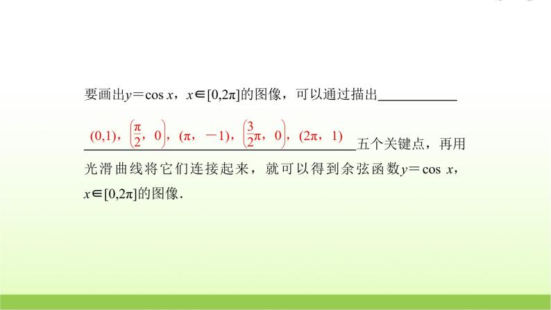 高中数学北师大版必修四 1.6.1余弦函数的图像 课件（22张）03