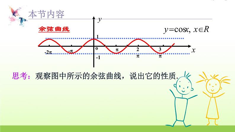 高中数学北师大版必修四 1.6.2余弦函数性质 课件（15张）第6页