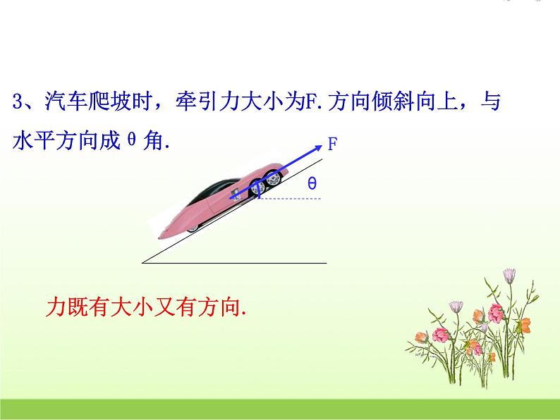 高中数学北师大版必修四 2.1.1位移、速度和力 课件（18张）第4页