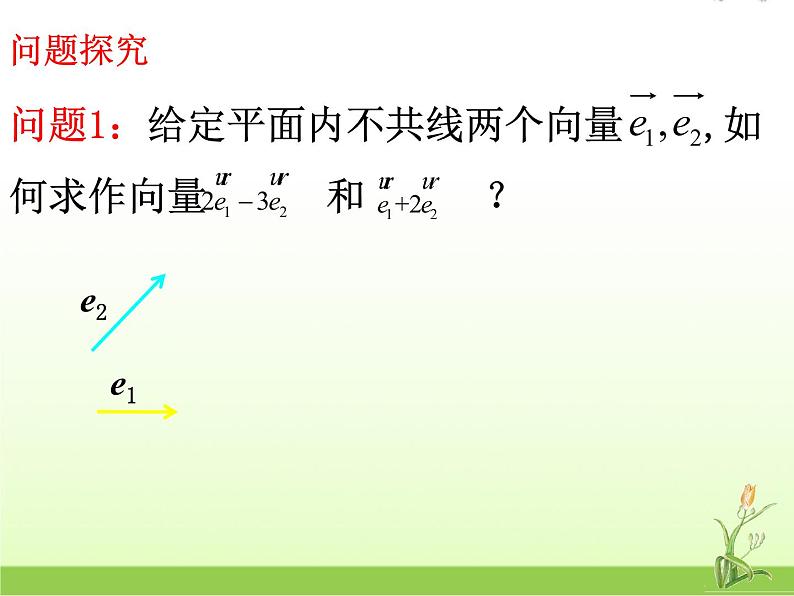 高中数学北师大版必修四 2.3.2平面向量基本定理 课件（19张）第5页