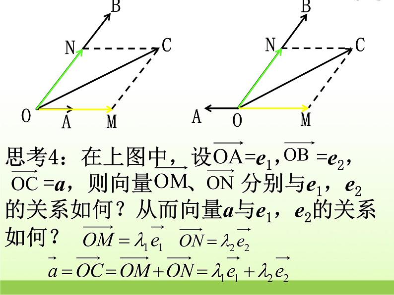 高中数学北师大版必修四 2.3.2平面向量基本定理 课件（25张）第7页