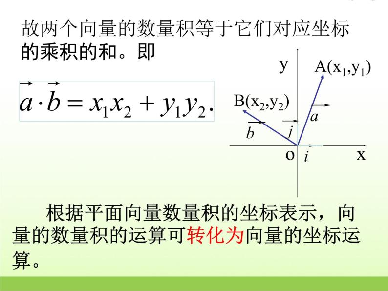 高中数学北师大版必修四 2.6平面向量数量积的坐标表示 课件（25张）07