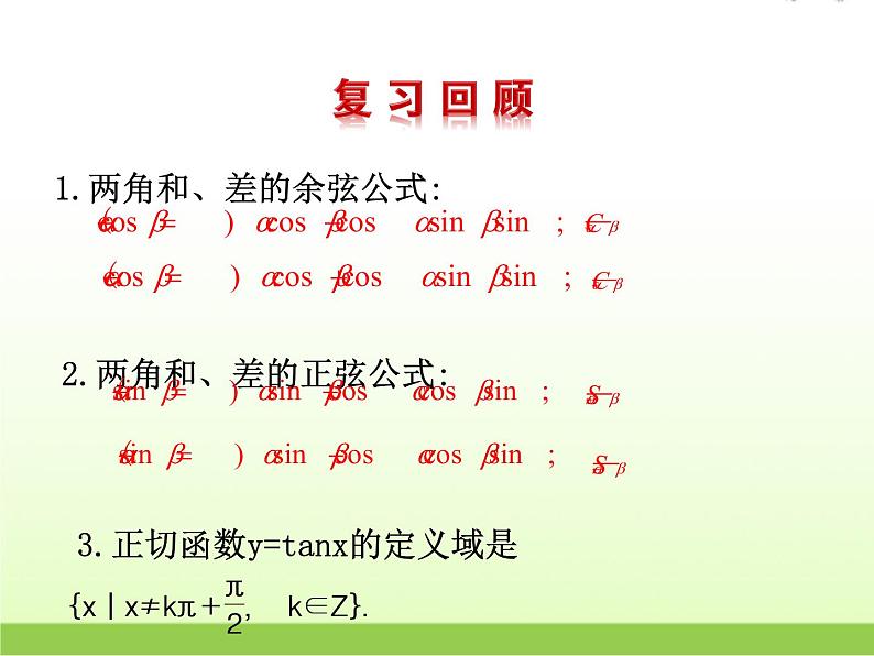 高中数学北师大版必修四 3.2.3两角和与差的正切函数 课件（20张）第2页