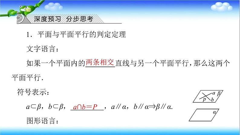 8.5.3　平面与平面平行  高一下学期数学  同步教学课件+同步练习（新教材人教版必修第二册）04