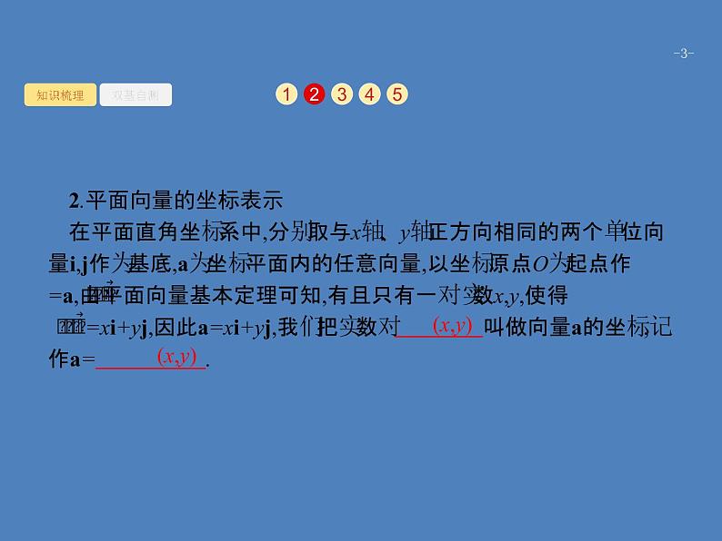 高考数学一轮复习平面向量基本定理及向量的坐标表示课件文03