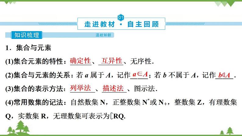 2022新高考数学（江苏专用）一轮总复习课件：第一章+第1讲　集合的概念与运算05
