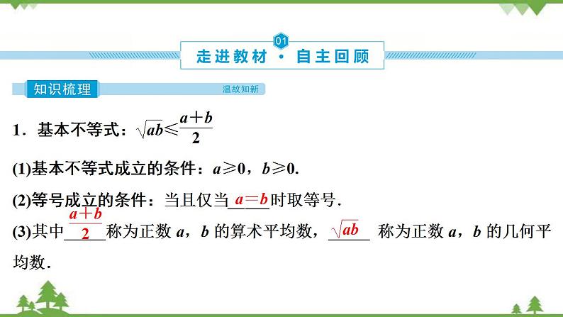 2022新高考数学（江苏专用）一轮总复习课件：第二章+第3讲　基本不等式04