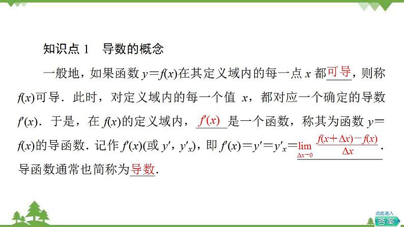 2020-2021学年新教材人教B版数学选择性必修第三册课件：第6章　6.1　6.1.3　基本初等函数的导数第5页