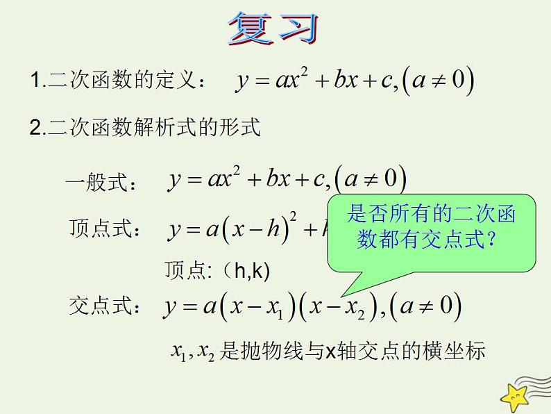 高中数学北师大版必修1 第二章 4.1 二次函数的图像 课件（20张）02