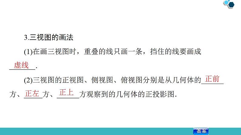 2020版一轮数学：7.1-空间几何体的结构及其三视图和直观图课件PPT第7页