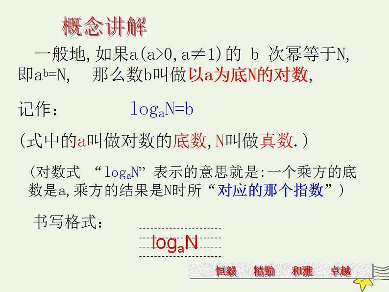 高中数学北师大版必修1 第三章 4.1 对数及其运算  课件（18张）第4页
