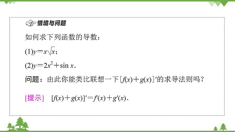 2020-2021学年新教材人教B版数学选择性必修第三册课件：第6章　6.1　6.1.4　求导法则及其应用第4页