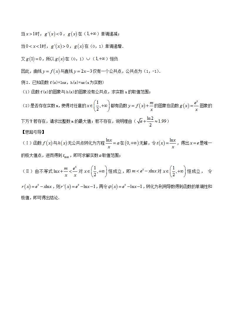 备战2022年高考数学压轴题专题2.12 交点零点有没有极最符号异与否02