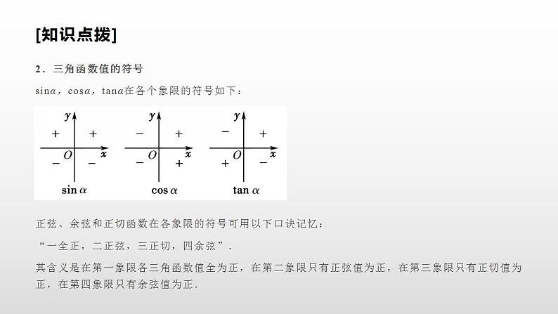 人教A版（2019）高中数学必修1-5.2.1　三角函数的概念课件07