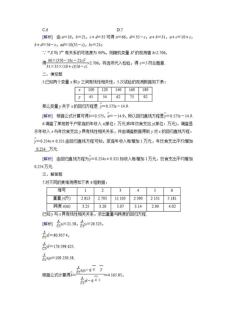 人教A版数学 选修1-2第一章章末整合提升同步教学习题02