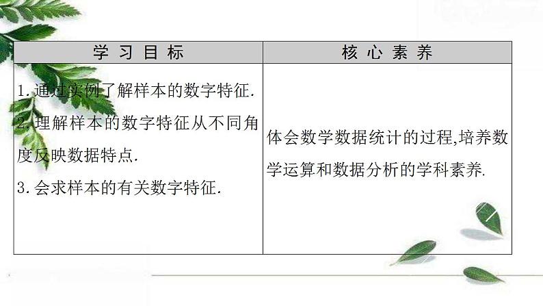 北师大版（2019）高中数学 必修1-6.4.1样本的数字特征课件03