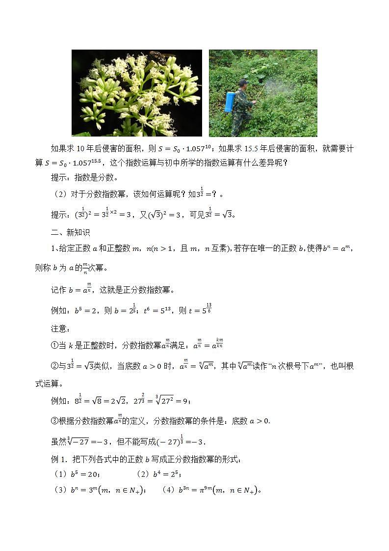 北师大版（2019）数学必修第一册 3.1指数幂的拓展（教案）02