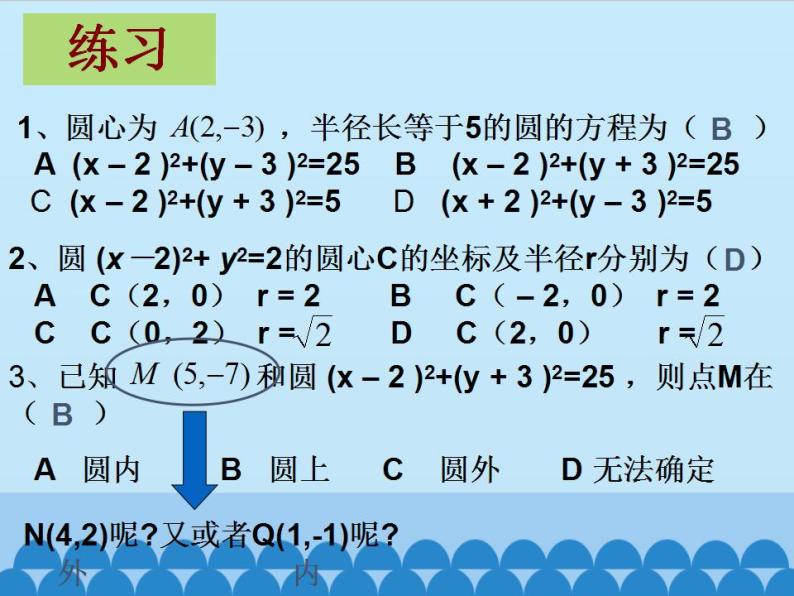 沪教版（上海）数学高二下册-12.2圆的方程（课件）08