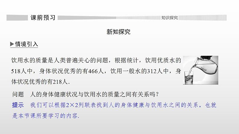 人教A版高中数学选择性必修第三册同步课件8.3.1《分类变量与列联表》03