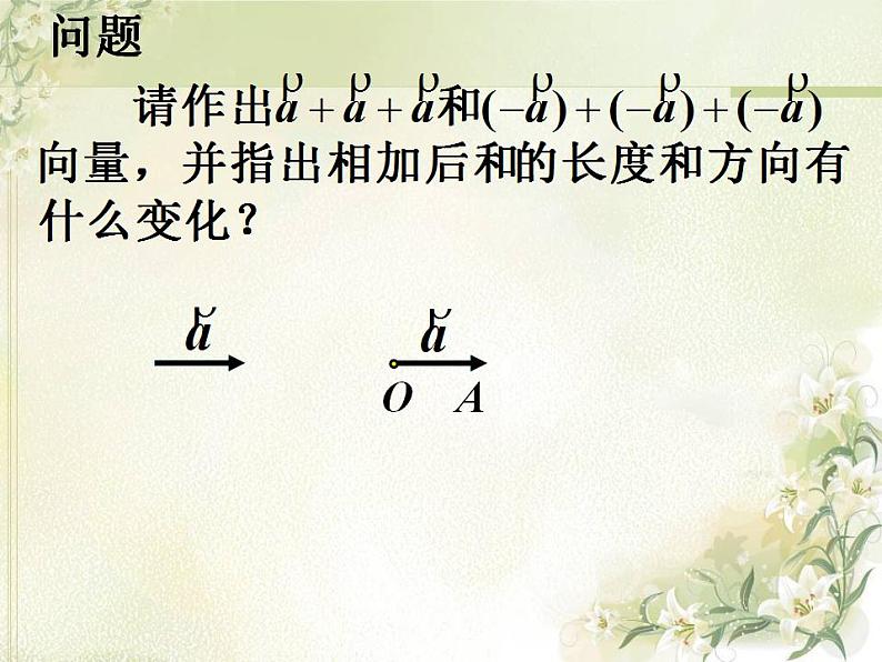 高中数学北师大版必修四 2.3.1数乘向量 课件（26张）05