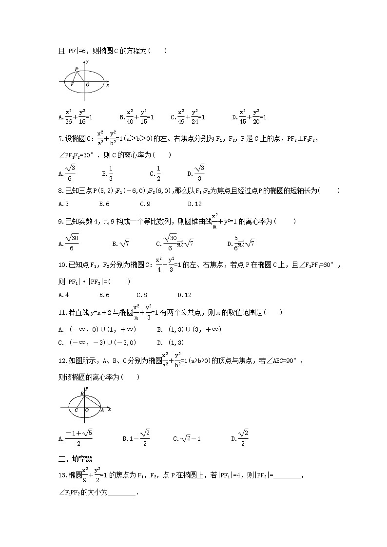 2022年高考数学一轮复习《椭圆》基础强化练习卷（含解析）02