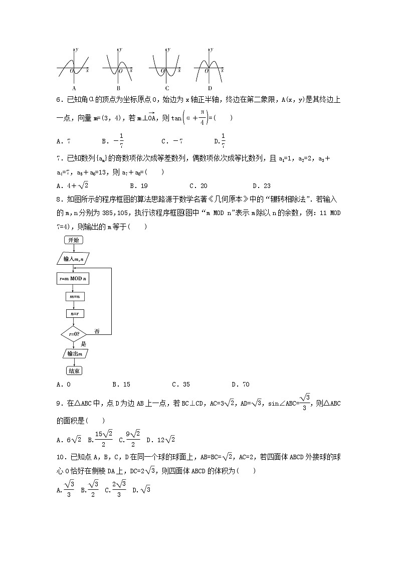 (统考版)2022年高考数学(文数)模拟试卷03（含详解）第2页
