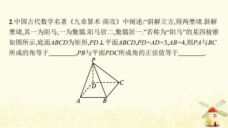 高中数学第一章空间向量与立体几何数学文化课件新人教A版选择性必修第一册05