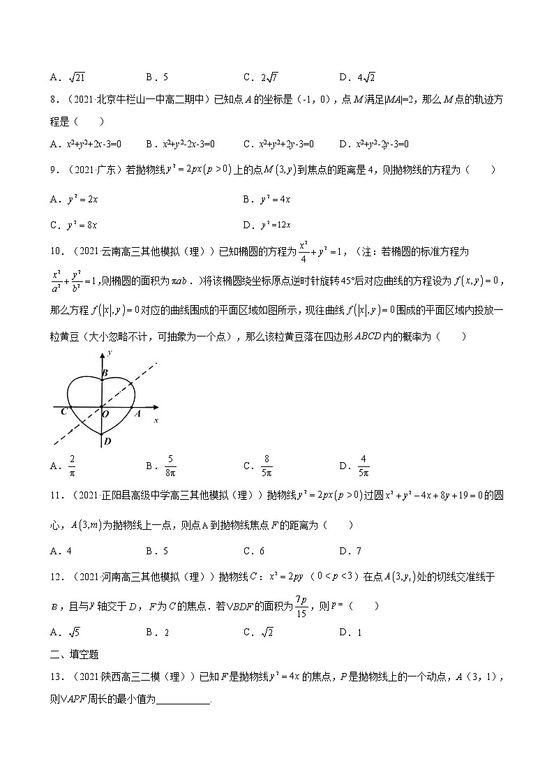模块综合练01 解析几何-高考数学（理）一轮复习小题多维练（全国通用）（原卷版）02
