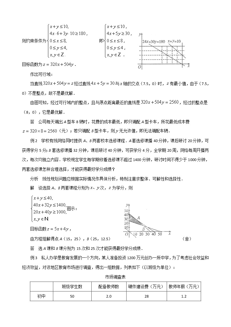 必修五数学《3.3.3　简单的线性规划问题（3）》教案02